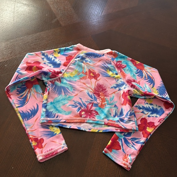 Art Class Girls Pink Floral Swimsuit Set Size 6/6x - Picture 10 of 10